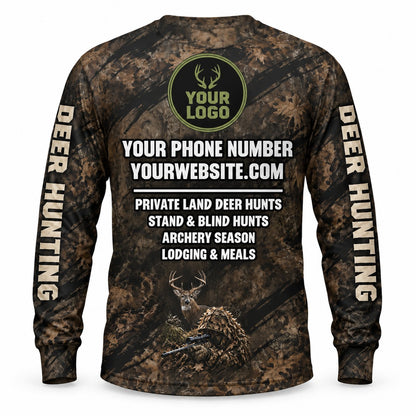 HG012 - Custom Hunting Guide Shirt - Ghillie Hunter - back