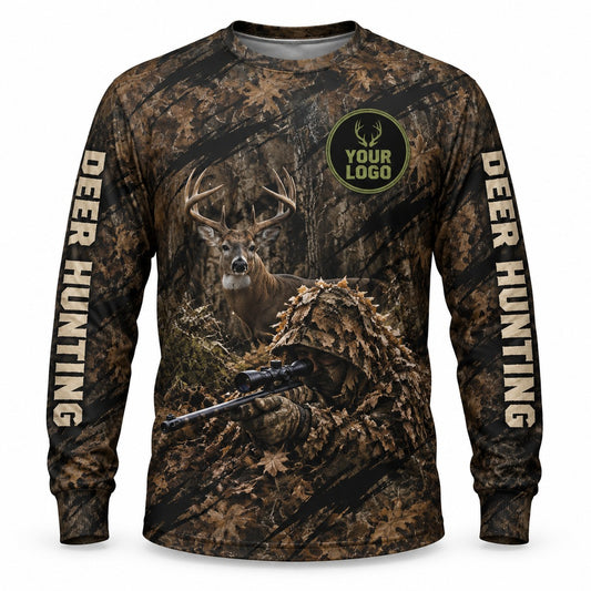 HG012 - Custom Hunting Guide Shirt - Ghillie Hunter - front