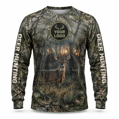 HG016 - Custom Hunting Guide Shirt - Dusk Crosshair - front