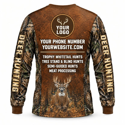 HG020 - Custom Hunting Guide Shirt - Leather Strap Buck - back