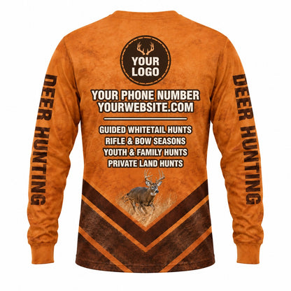 HG022 - Custom Hunting Guide Shirt - Chevron Whitetail - back