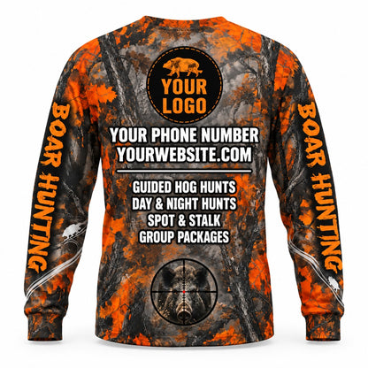 HG028 - Custom Hunting Guide Shirt - Scope Boar - back