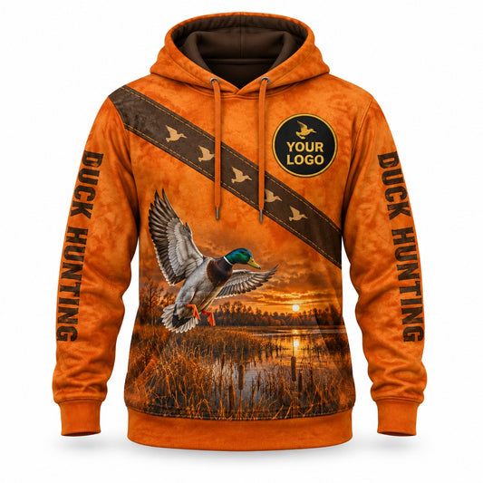 HG046 - Custom Hunting Guide Hoodie - Suede Duck - front
