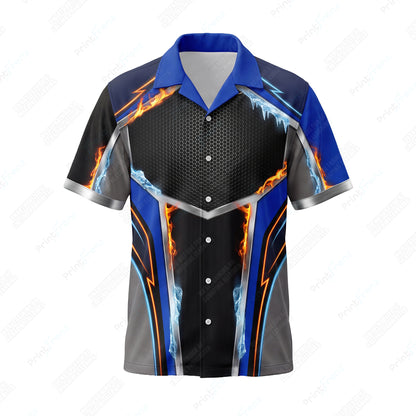 Royal Frostfire Chevron custom HVAC shirt HVPB03 - front