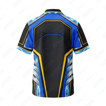 Gold Bolt Lightning custom HVAC shirt HVPB05 - back