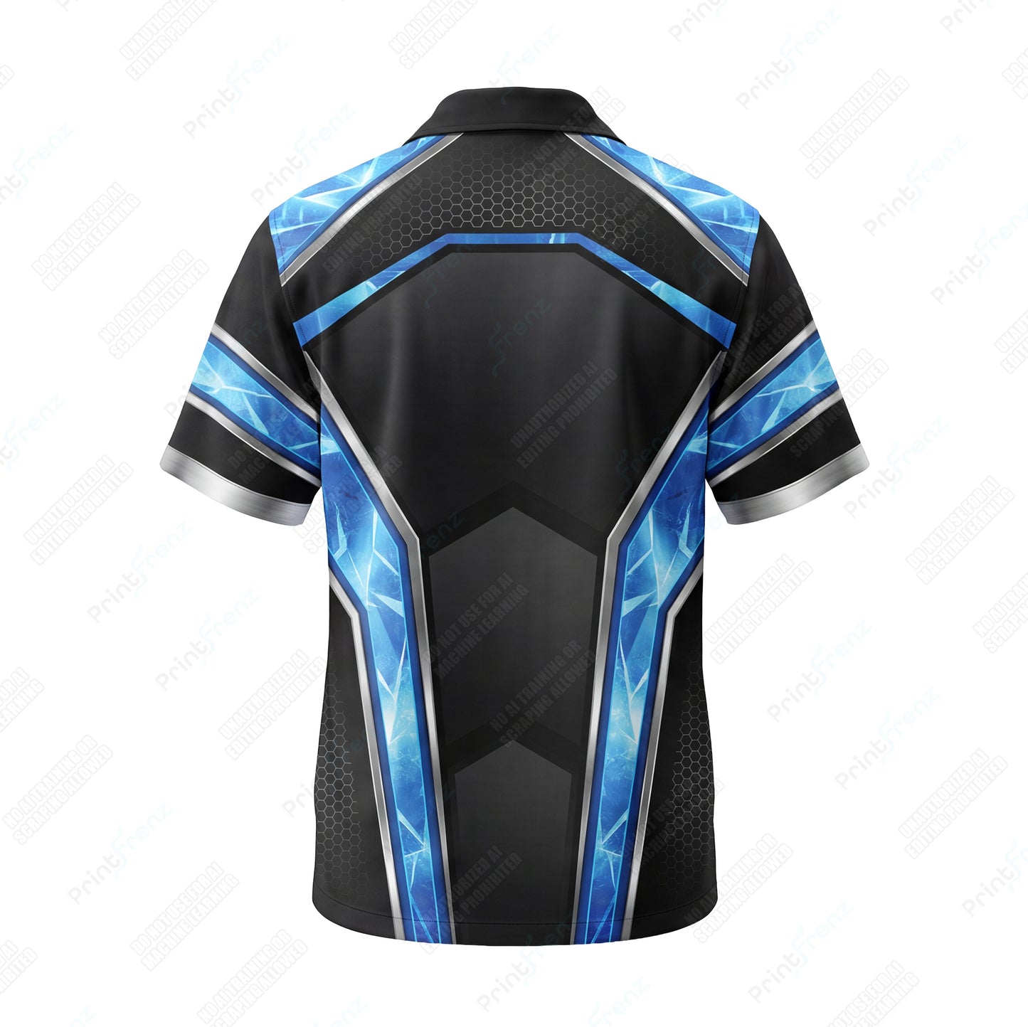 Shattered Ice Crystal custom HVAC shirt HVPB06 - back
