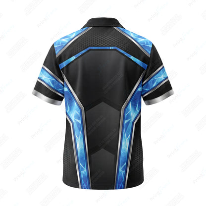Shattered Ice Crystal custom HVAC shirt HVPB06 - back