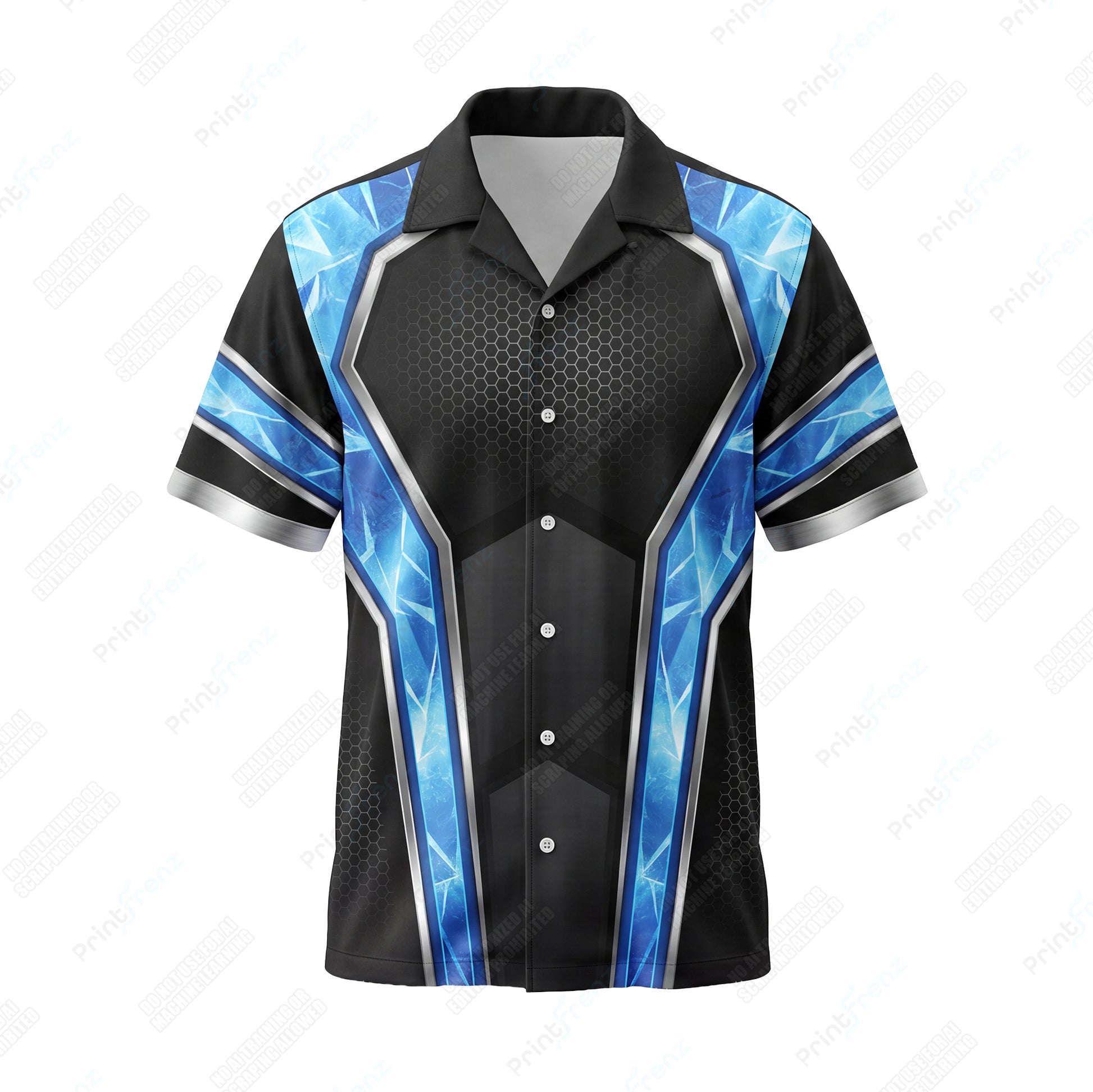 Shattered Ice Crystal custom HVAC shirt HVPB06 - front
