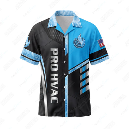 Frostfire Patriot custom HVAC shirt HVPB07 - front