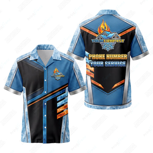 Frost Frame Emberline custom HVAC shirt HVPB08 - key