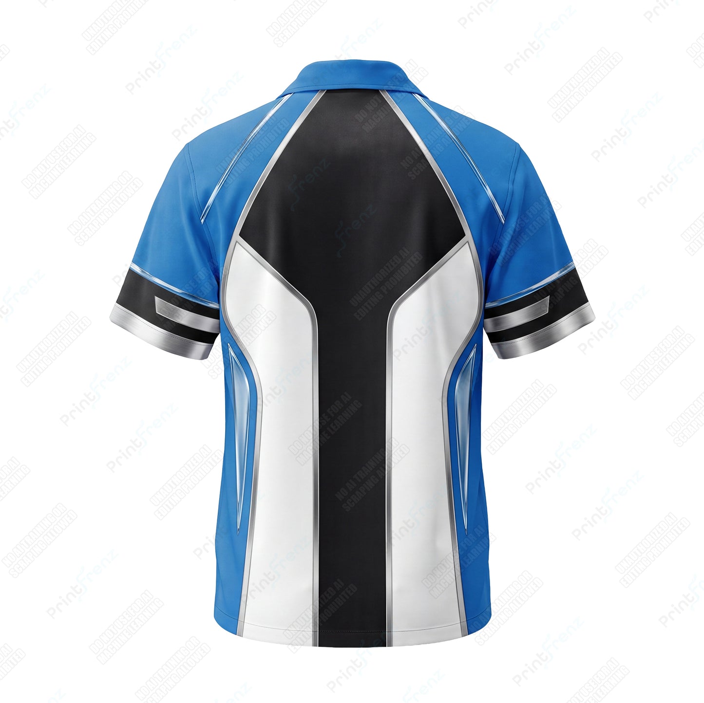 Classic Cobalt Bowler custom HVAC shirt HVPB12 - back