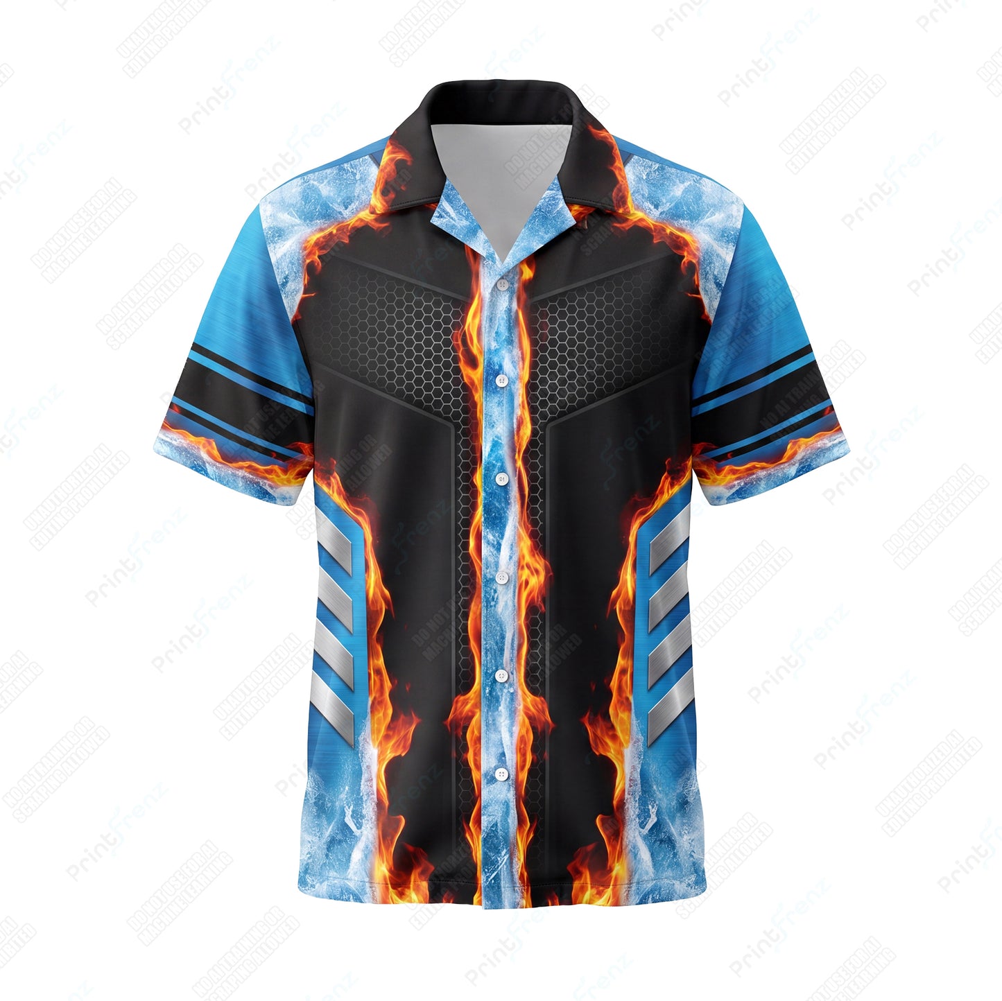 Blazing Ice Cross custom HVAC shirt HVPB15 - front