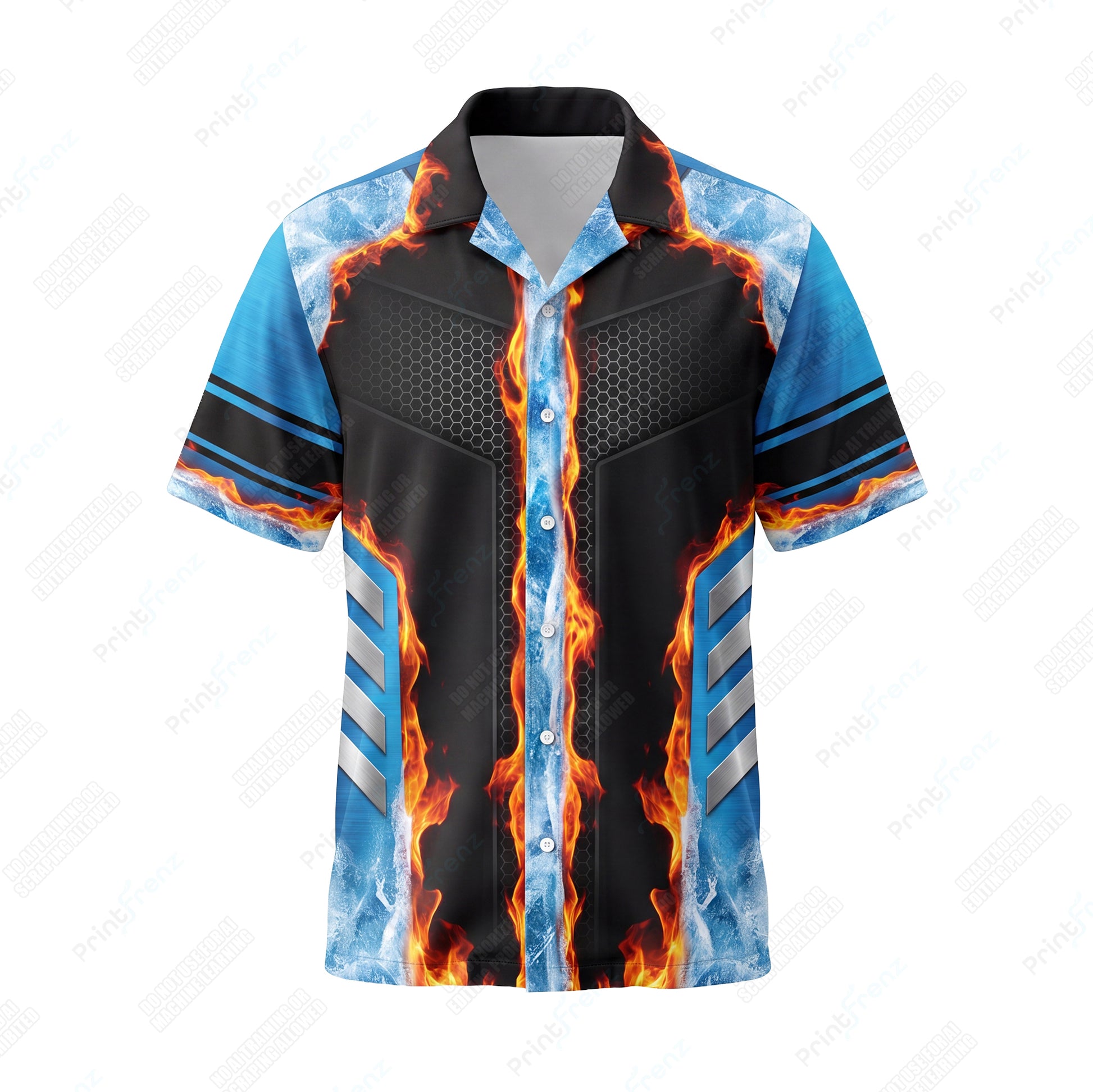 Blazing Ice Cross custom HVAC shirt HVPB15 - front