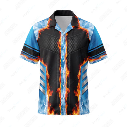 Blazing Ice Cross custom HVAC shirt HVPB15 - front