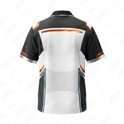 White Carbon Ember custom HVAC shirt HVPBR00 - back