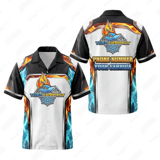 Frostfire Steel Panel custom HVAC shirt HVPBR01 - key