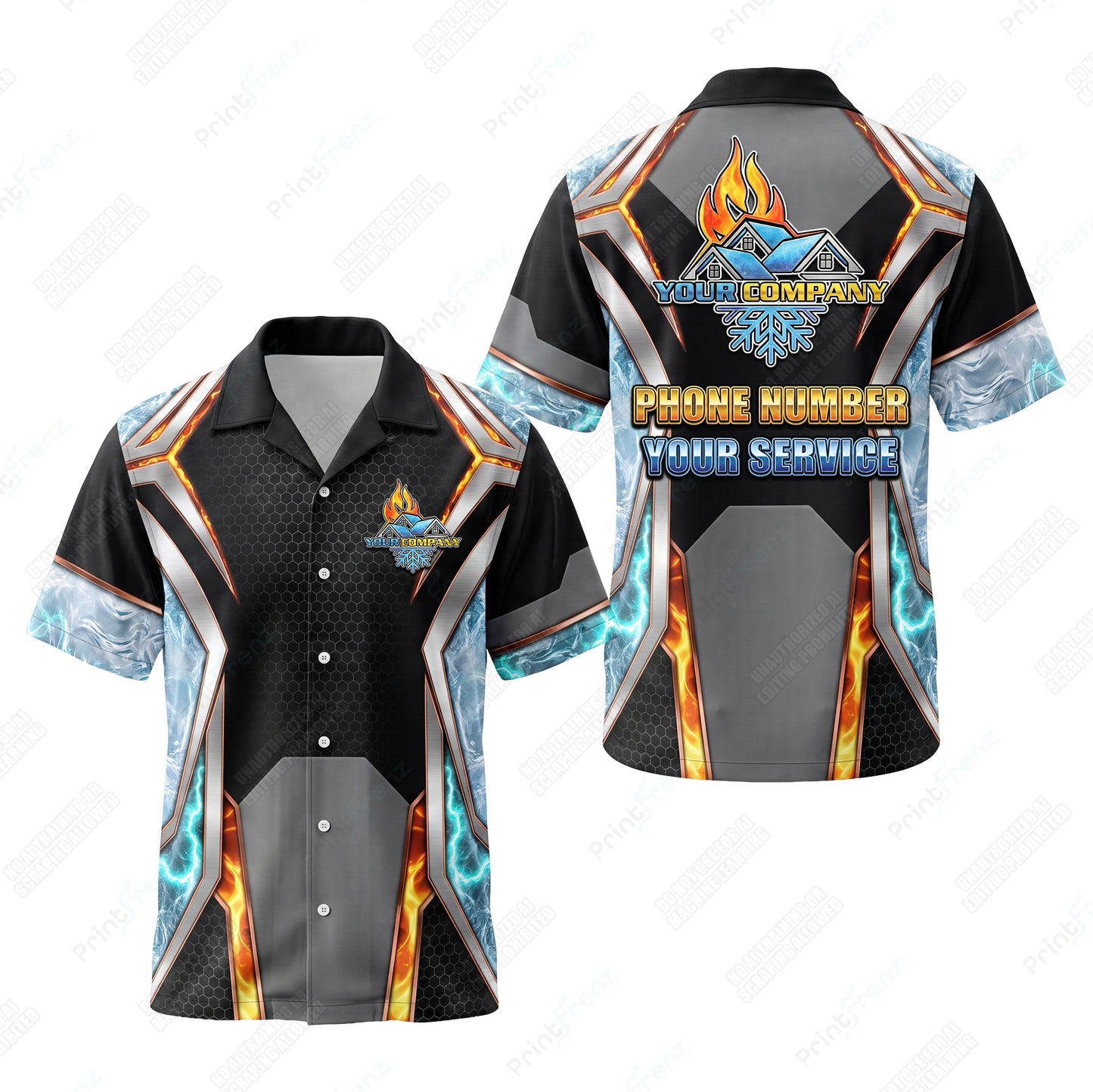 Hexforge Copper Current custom HVAC shirt HVPBR02 - key