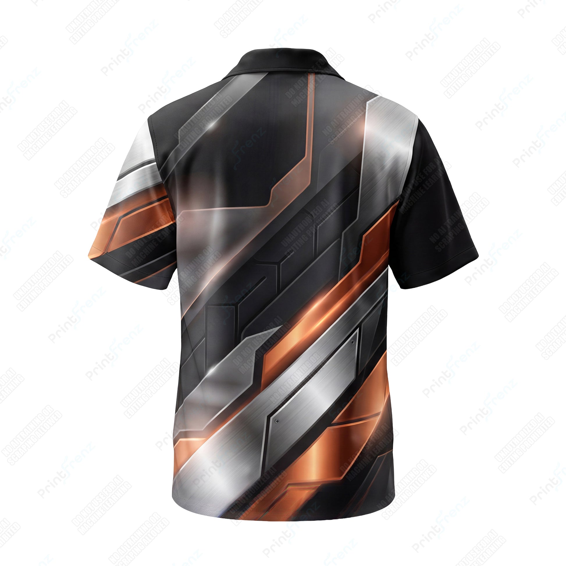 Molten Copper Steel custom HVAC shirt HVPBR03 - back