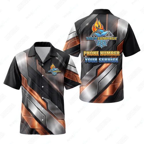 Molten Copper Steel custom HVAC shirt HVPBR03 - key