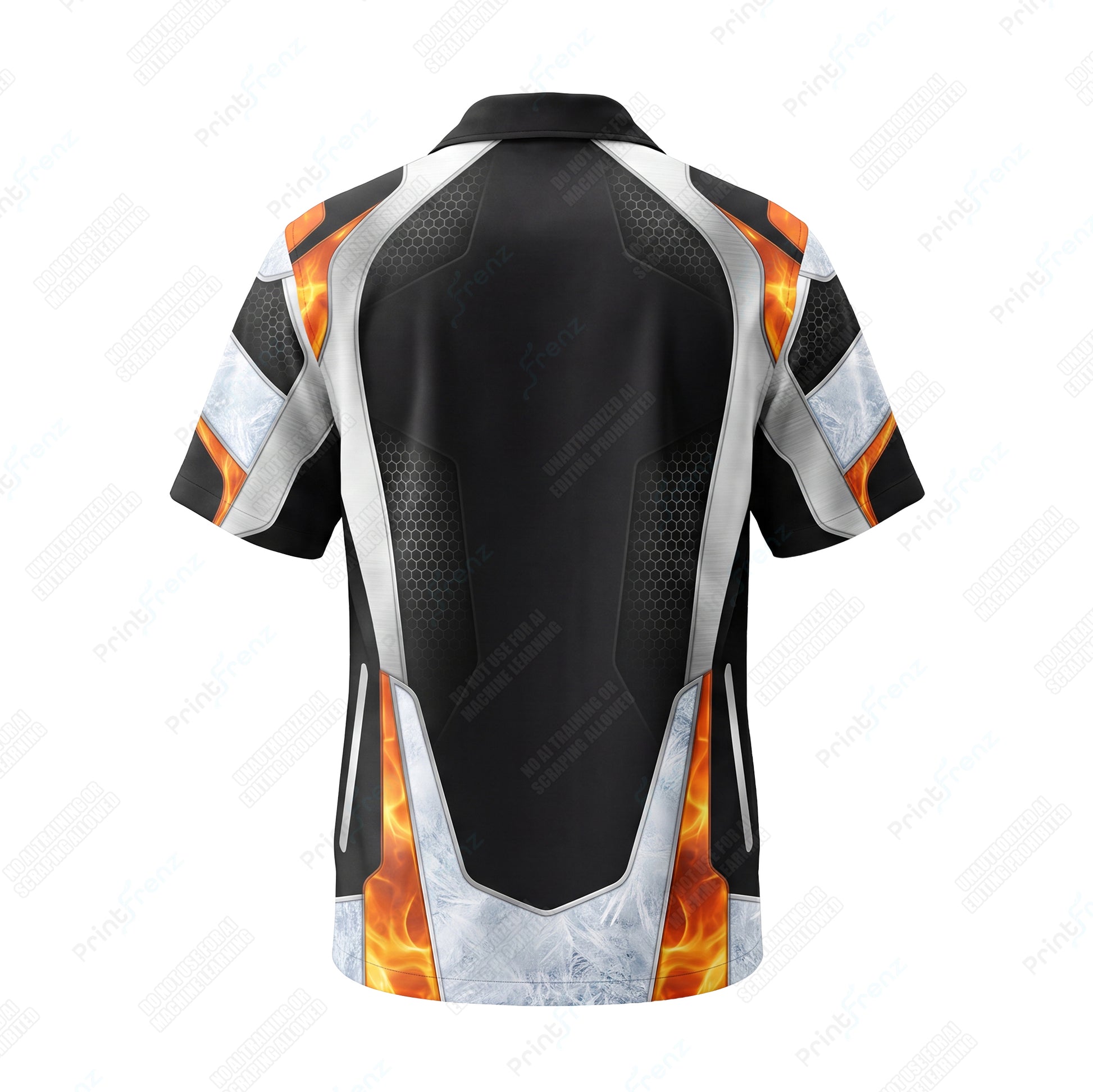 Ember Frost Hexplate custom HVAC shirt HVPBR04 - back