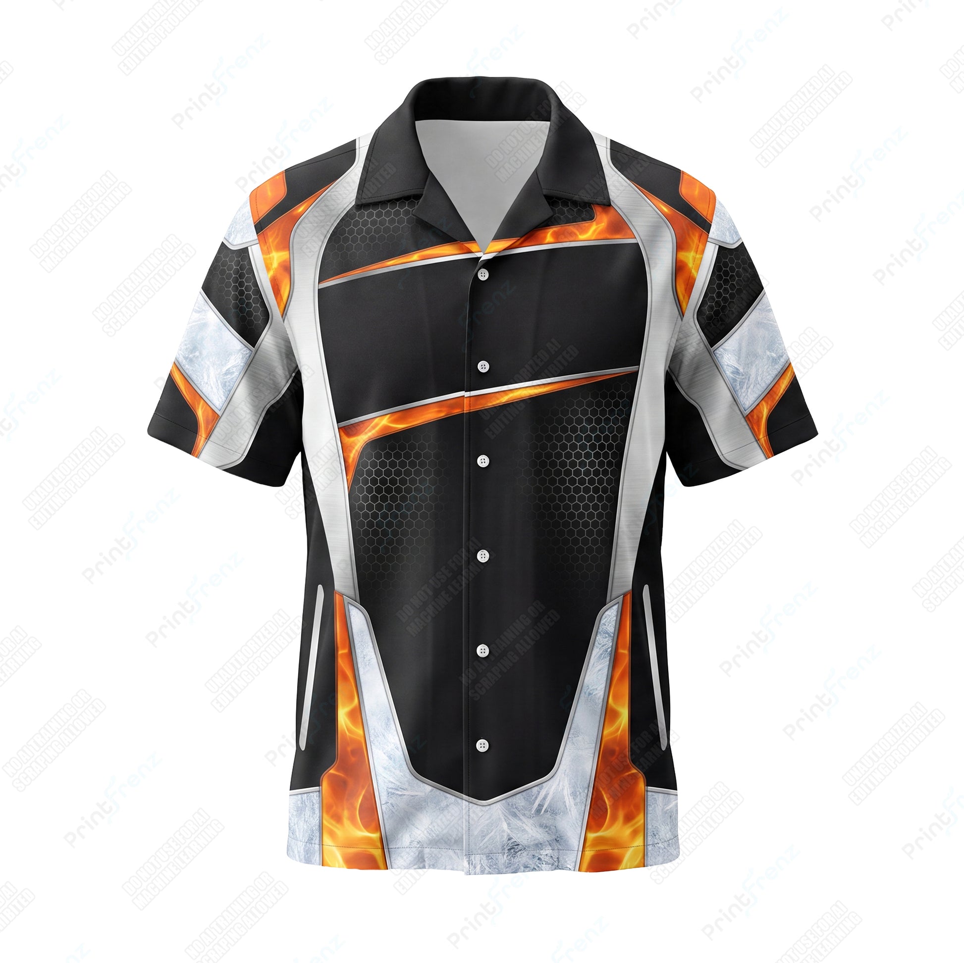 Ember Frost Hexplate custom HVAC shirt HVPBR04 - front