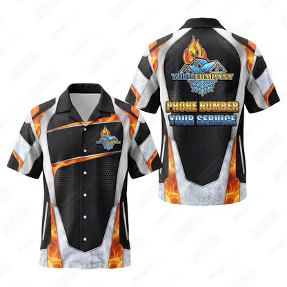Ember Frost Hexplate custom HVAC shirt HVPBR04 - key