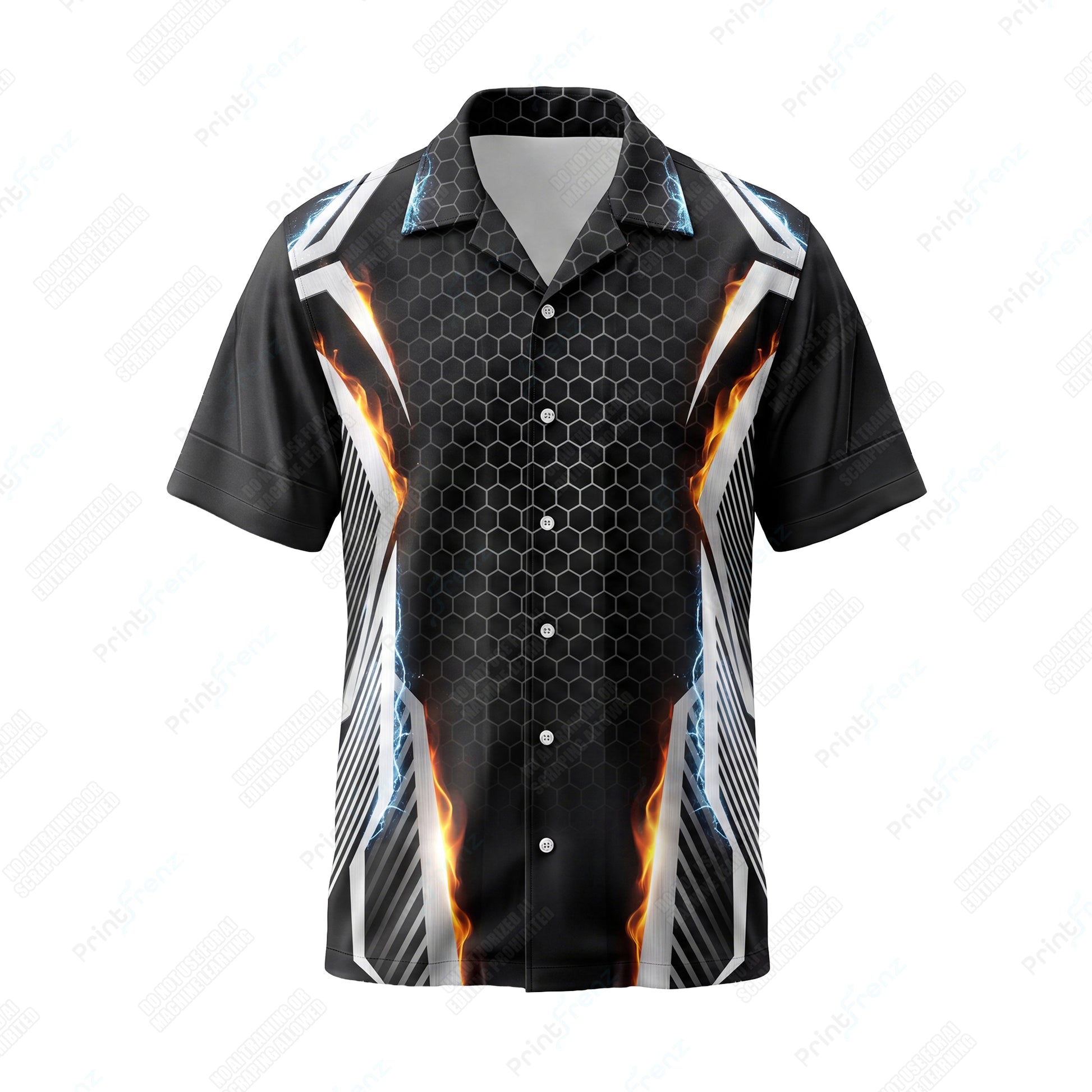 Honeycomb Storm Bolt custom HVAC shirt HVPBR05 - front