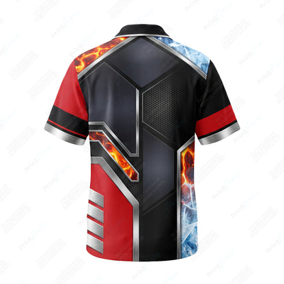 Ember Ice Hex Armor custom HVAC shirt HVPR03 - back