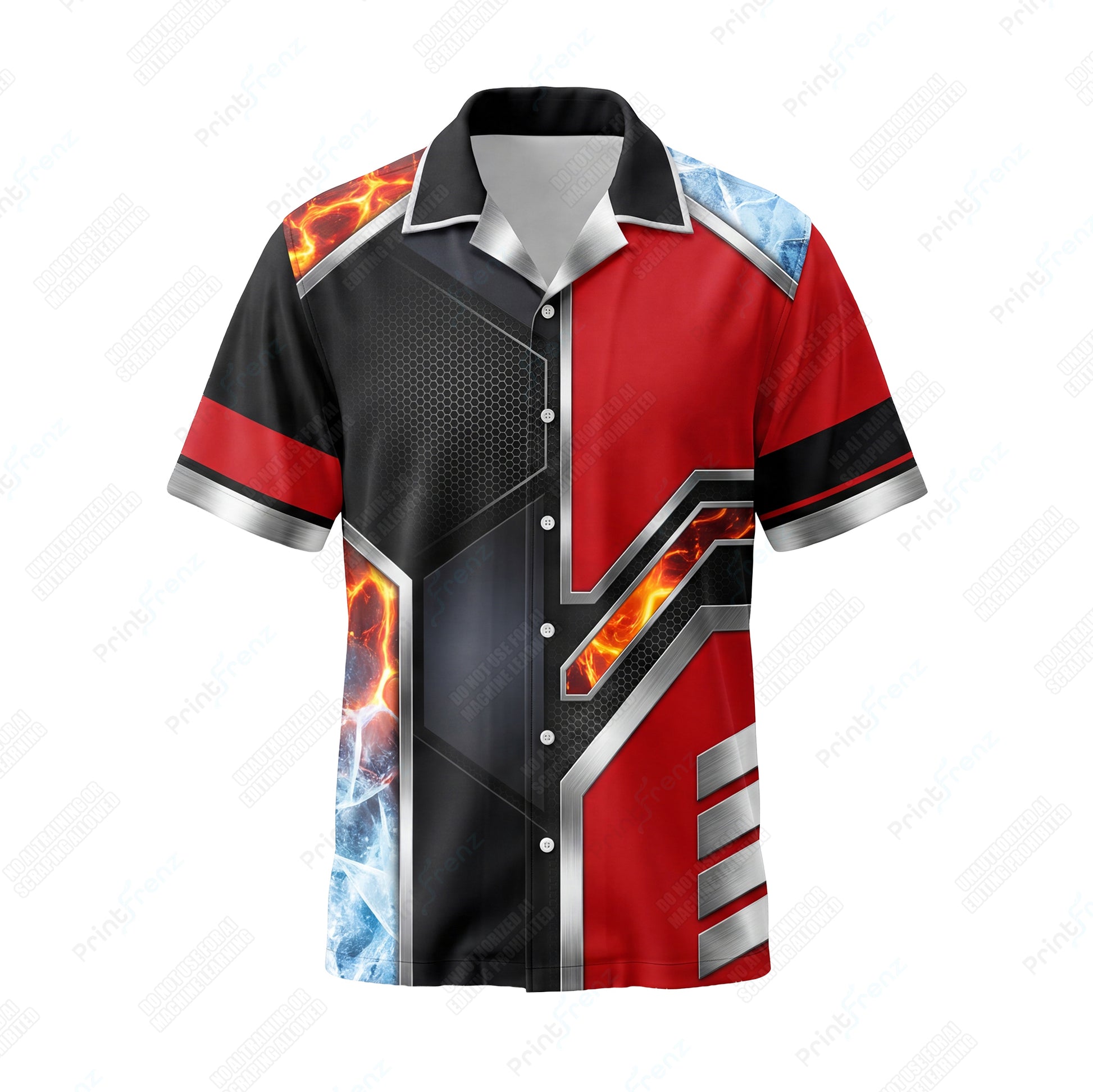 Ember Ice Hex Armor custom HVAC shirt HVPR03 - front