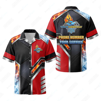 Ember Ice Hex Armor custom HVAC shirt HVPR03 - key