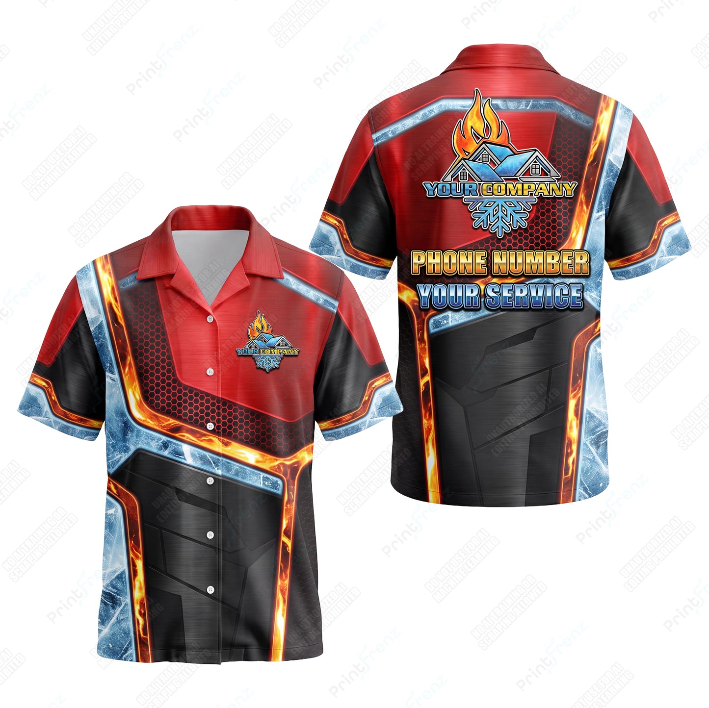 Molten Frost Circuit custom HVAC shirt HVPR04 - key