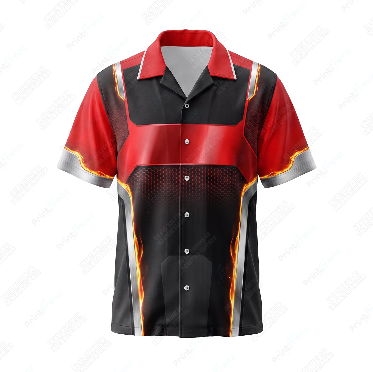 Inferno Plate Hex custom HVAC shirt HVPR10 - front