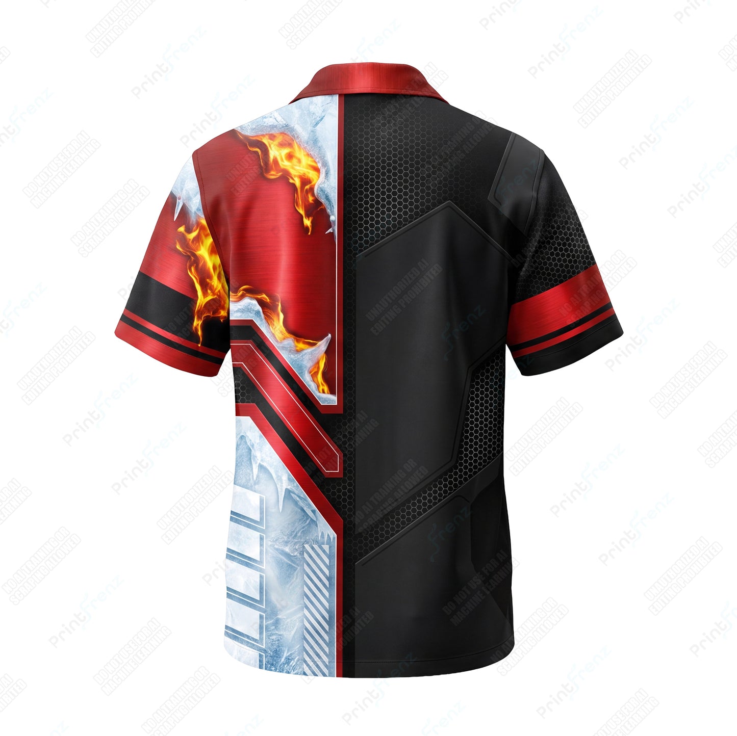 Firethaw Diagonal custom HVAC shirt HVPR11 - back