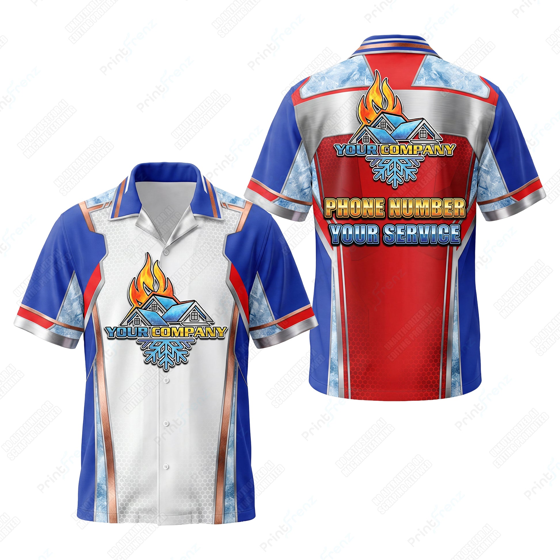 Patriot Copper Ice custom HVAC shirt HVPRB01 - key