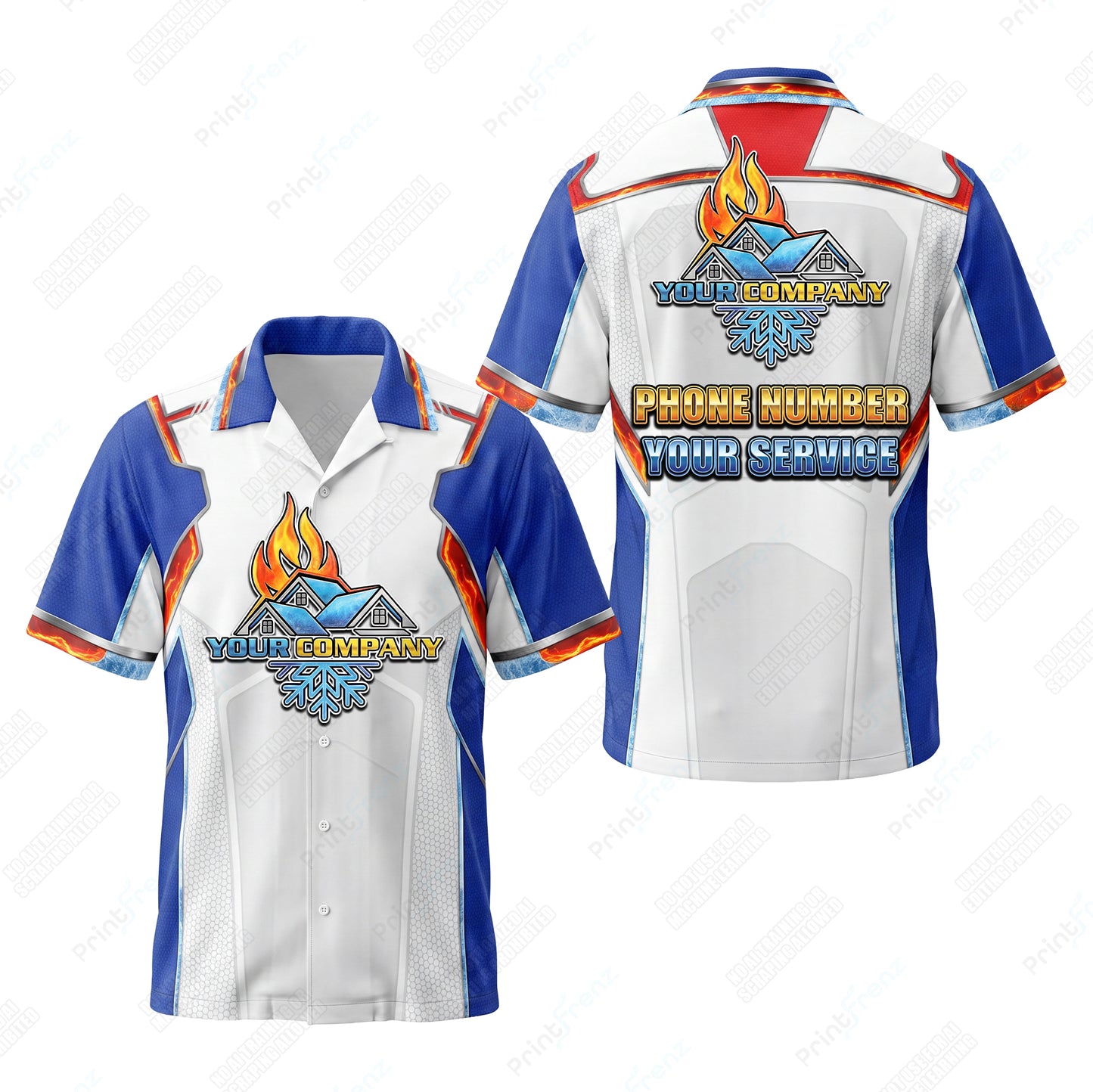 Liberty Firehex Steel custom HVAC shirt HVPRB02 - key