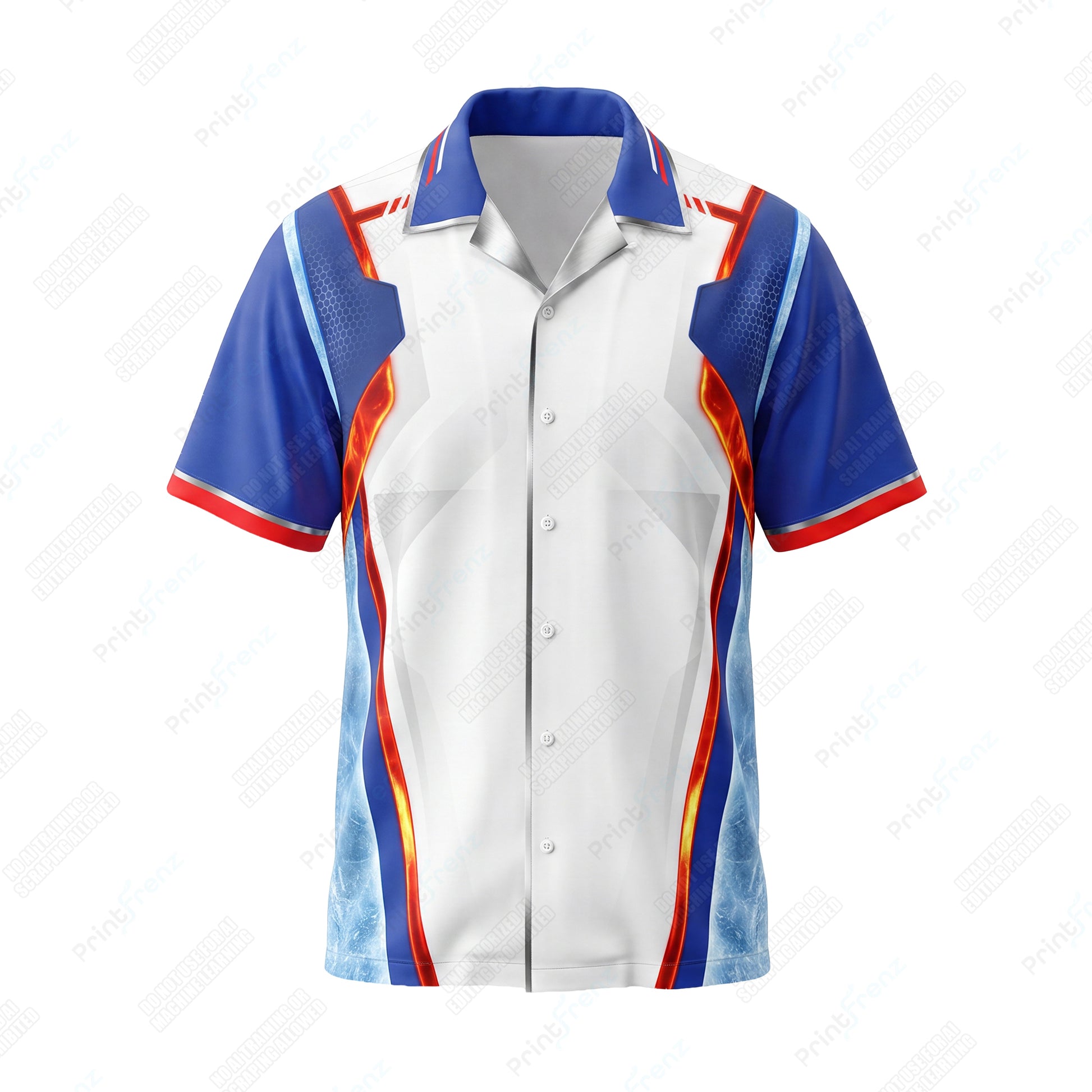 Freedom Flame Frost custom HVAC shirt HVPRB03 - front