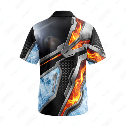 HVAC Pro Fire & Ice Forge custom shirt HVP01 - back