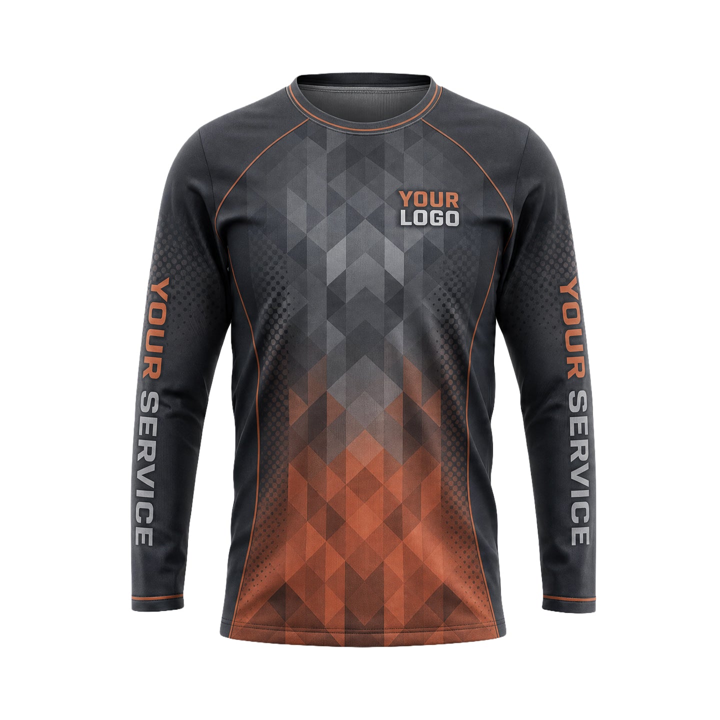 Copper Diamond Fade custom jersey JSC0002 - front