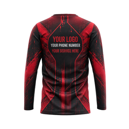 Crimson Glitch Tech custom jersey JSC0005 - back