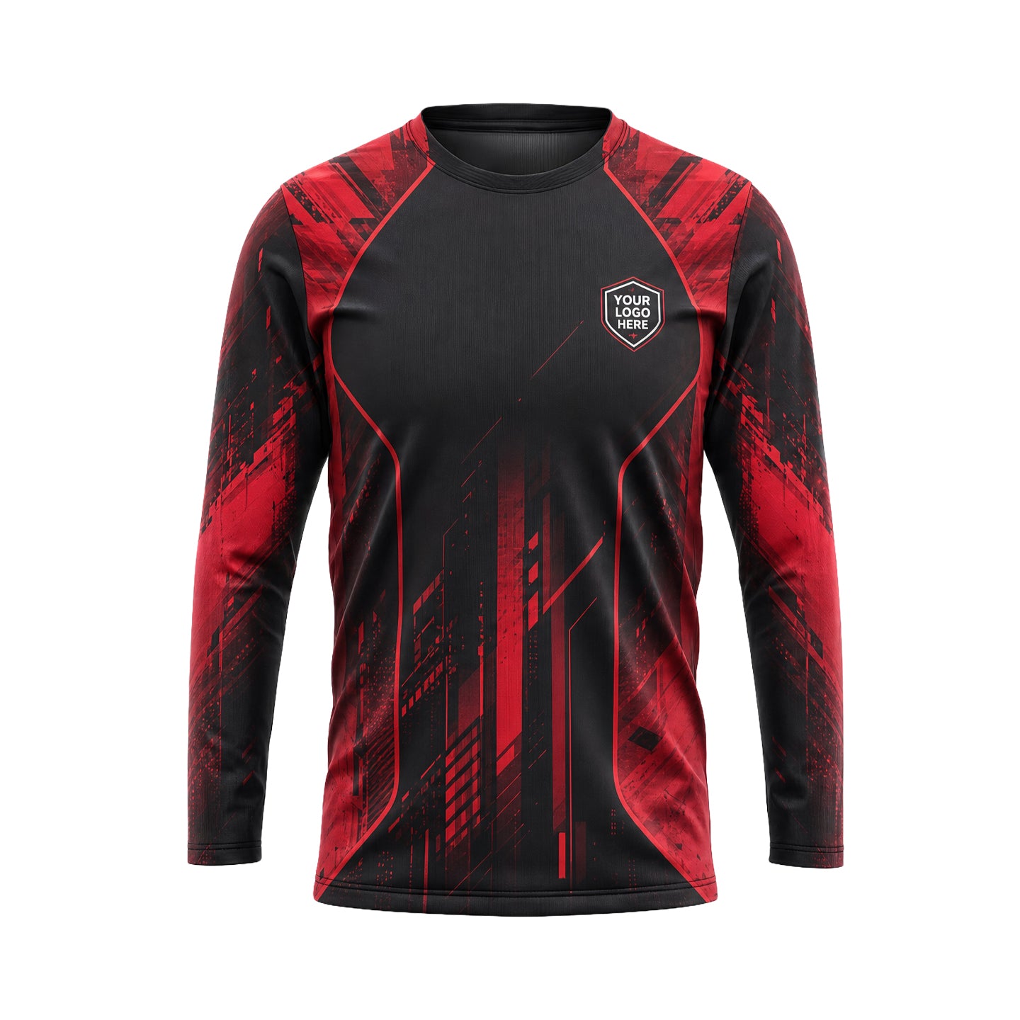 Crimson Glitch Tech custom jersey JSC0005 - front
