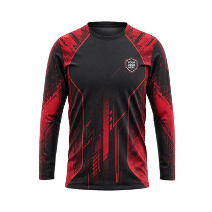 Crimson Glitch Tech custom jersey JSC0005 - front