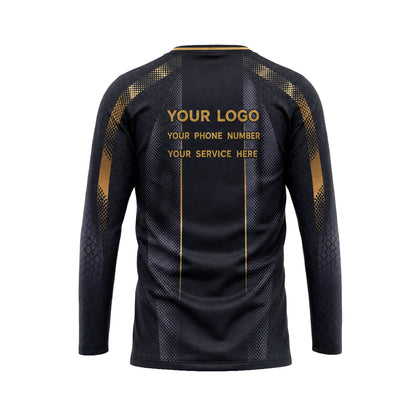 Onyx Gold Snakeskin custom jersey JSC0012 - back