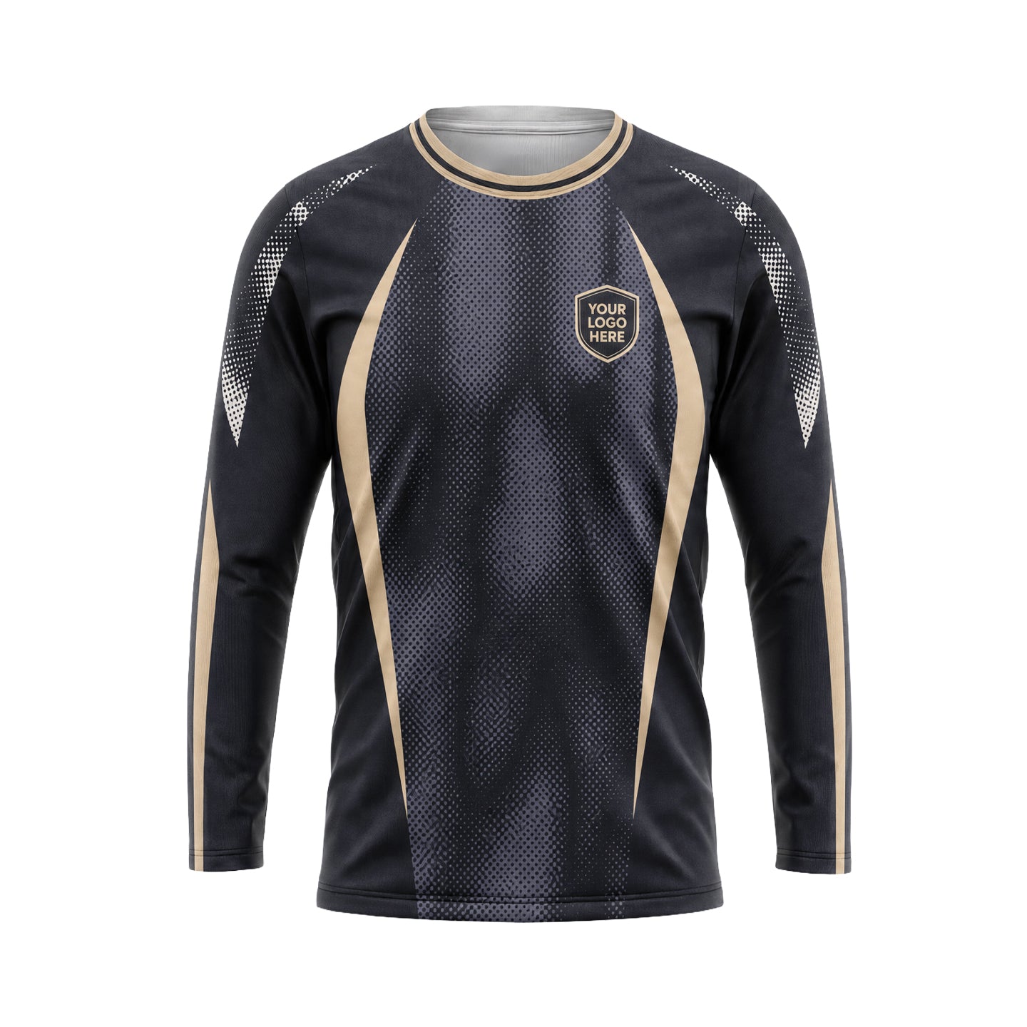 Black Sand Halftone custom jersey JSC0014 - front