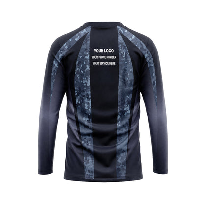 Steel Camo Halftone custom jersey JSC0015 - back