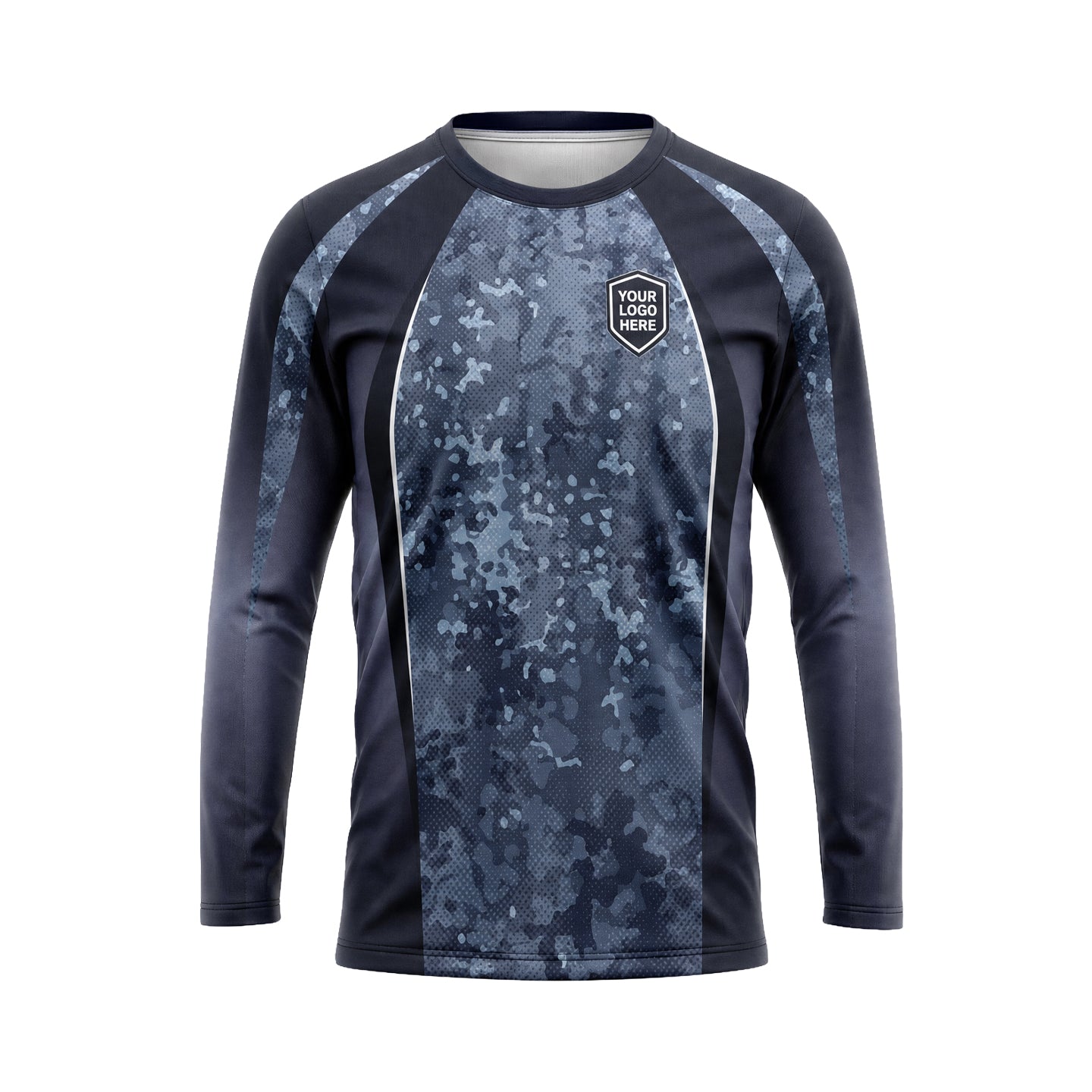 Steel Camo Halftone custom jersey JSC0015 - front