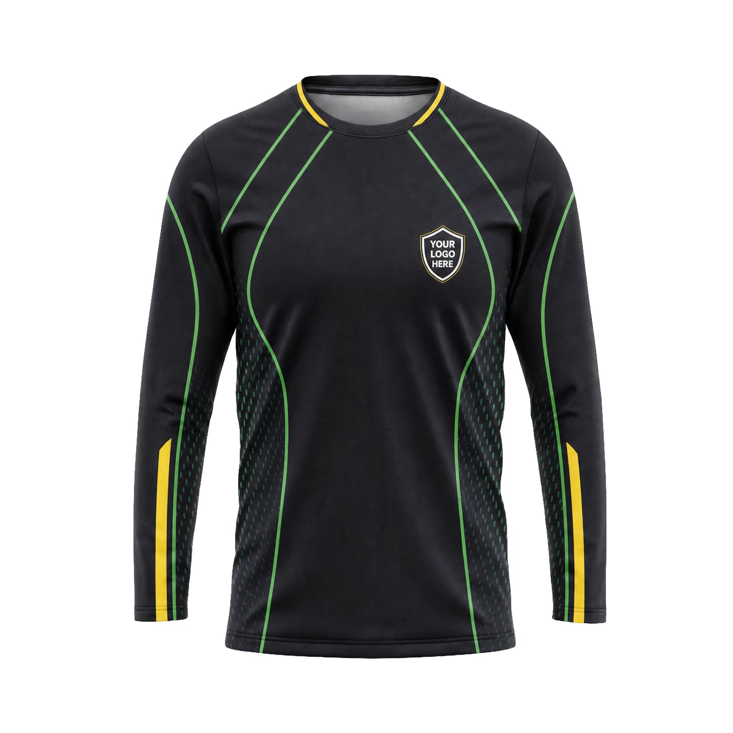 Emerald Contour Lines custom jersey JSC0016 - front