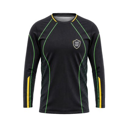 Emerald Contour Lines custom jersey JSC0016 - front