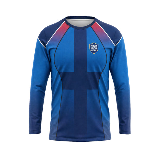 Royal Blue Cross custom jersey JSC0019 - front