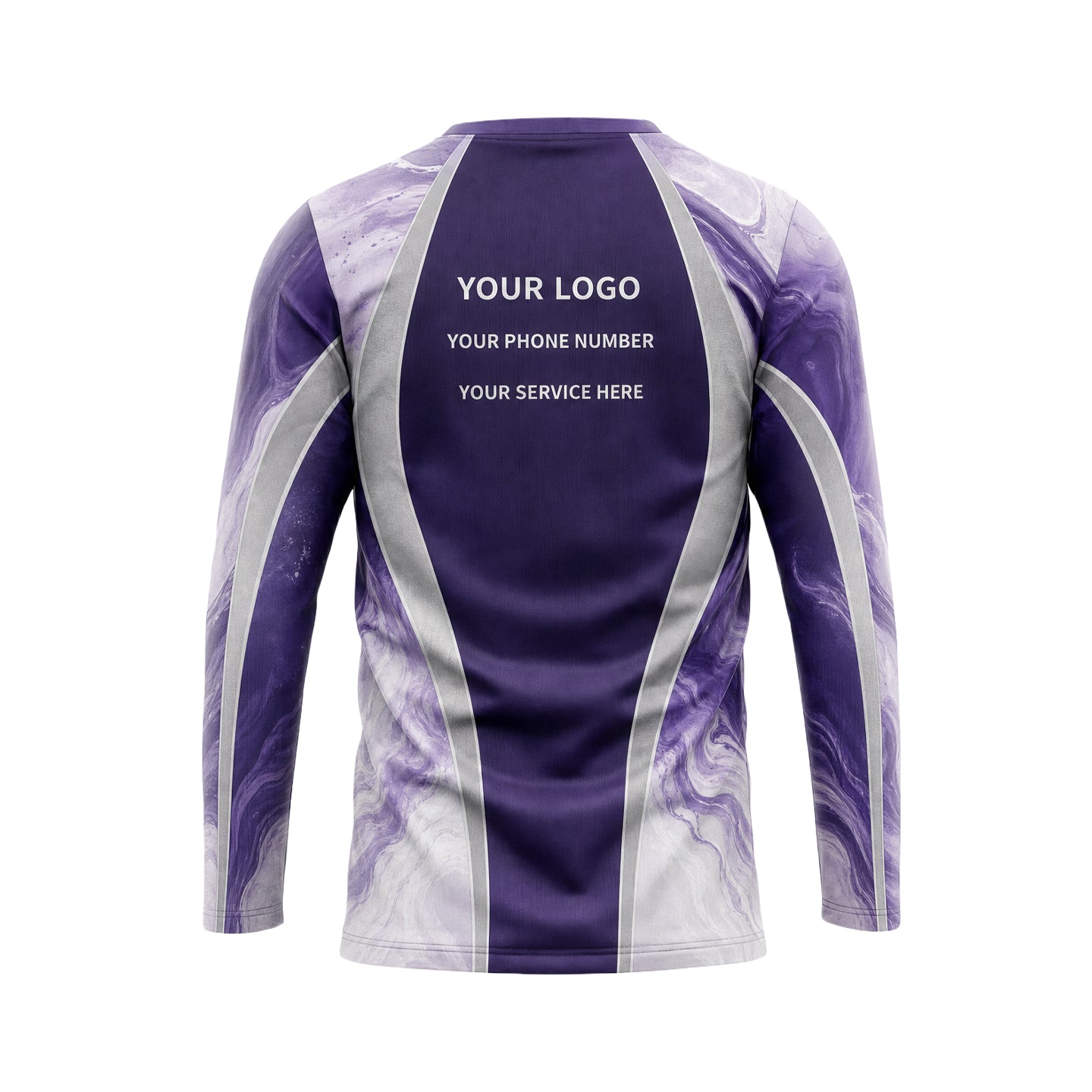 Amethyst Liquid Marble custom jersey JSC0024 - back