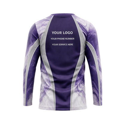 Amethyst Liquid Marble custom jersey JSC0024 - back